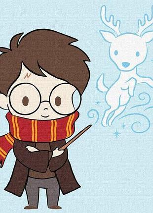 Картина за номерами для дітей "harry potter: милий патронос" 25х25 см