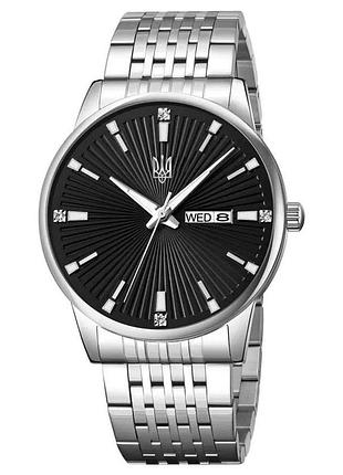 Часы наручные 9323sibk skmei, silver-black, ukraine