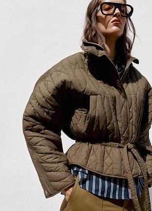 Zara new бомбер утепленный осень s, m, l