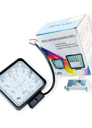 Фара дополнительная led 108х108х20 (д в ш) 48w ближний тайвань