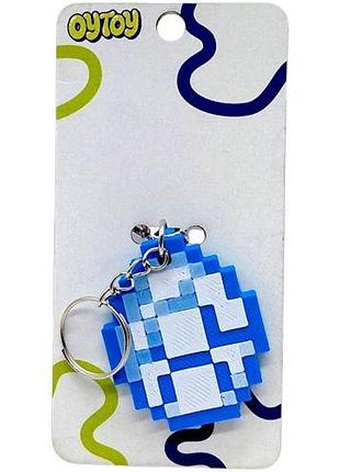 Брелок (3d печать) minecraft 2d diamond / бриллиант keychain