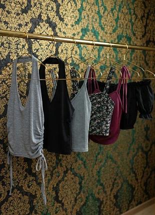👚 жіночі брендові топи та кроп-топи (pull&bear, h&m, shein, atmosphere) | лотом або штучно