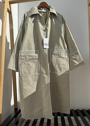 Плащ тренч zara 6