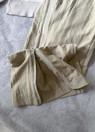 Брюки zara с молниями 3