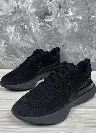 Кроссовки nike react infinity run flyknit 2 black 44/28 см 2