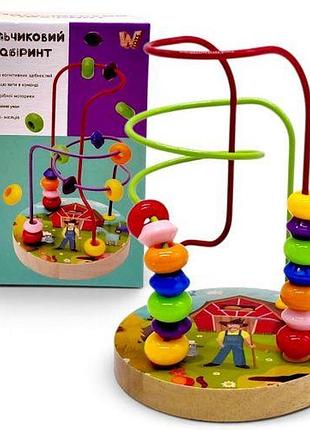 Пальчиковий лабіринт 37800 (48) "wtoys", деревʼяний, в коробці