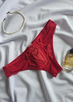 Трусики hunkemoller червоні бразиліана s