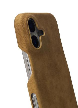 Чехол leather case для iphone 16 desert titanium 2