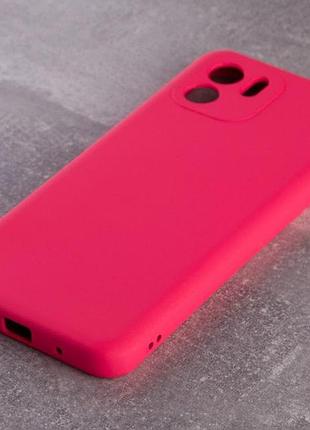 Силиконовый чехол soft silicone case для xiaomi redmi a1/a2 (без лого) малиновый