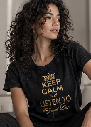 Футболка keep calm and listen to sigur rós