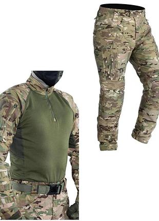 Тактический костюм assault multicam uf рубашка и брюки с наколенниками