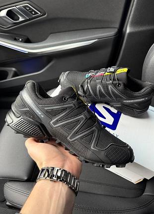 Мужские кроссовки speedcross 4 black white 42