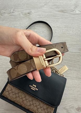 Сумка coach + ремінь 6