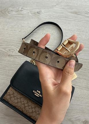Сумка coach + ремінь 8