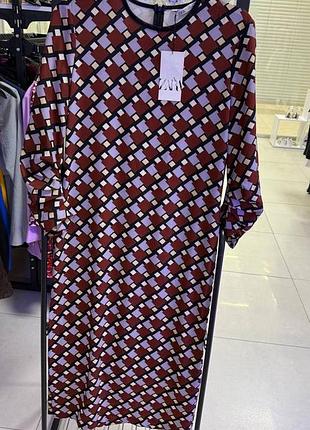 Довга сукня міді zara 3