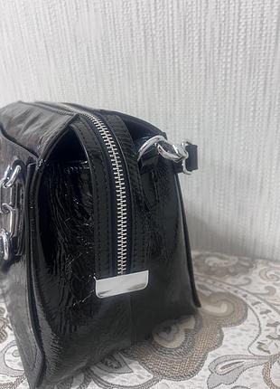 Натуральна лакова сумка 3