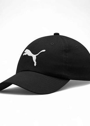 Бейсболка puma чорна з білим
