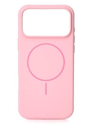 Силіконовий чохол slim ring soft з підтримкою magsafe для iphone 17 pro pink