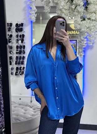 Атласна сорочка zara