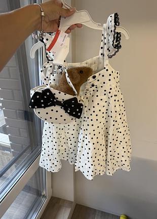 Сукня в горошок 92 см zara/next/carters 2