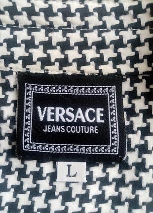 Мужская винтажная (1990-ых) рубашка versace jeans couture (оригинал, итальялия)