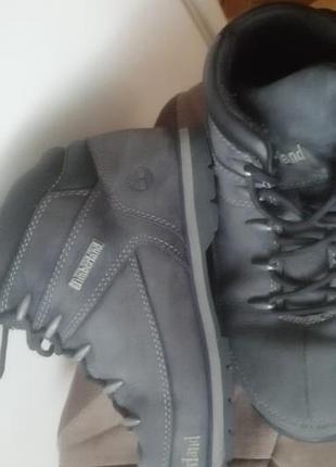 Подростковые кожаные ботинки timberland на мальчика 8