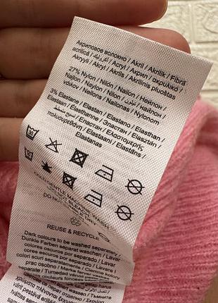 Светр джемпер пуловер рожевий м s 3