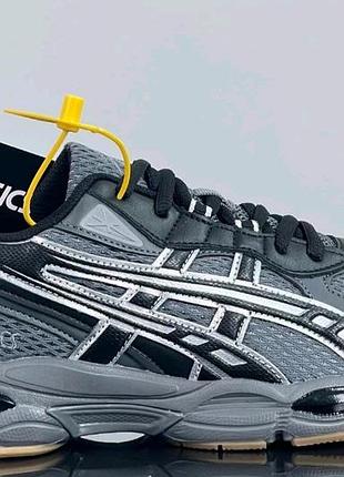 Кроссовки мужские весенне-летние asics gel-nyc 2055 grey-black-white.мужские кроссовки асикс гель нук 2055 серые.
