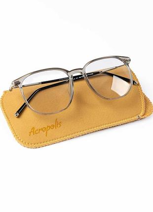 Сонцезахисні окуляри acropolis 52601-2 unisex з фотохромними лінзами та світло-сірою оправою