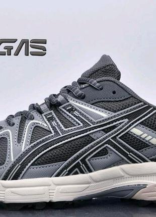 Кросівки чоловічі батали сірого кольору supo vegas gel-kahana 8ttm сітка.стильні кросівки весна-літо великі розміри 47