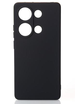 Силиконовый чехол soft silicone case для xiaomi redmi note 13 4g (без лого) черный