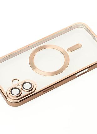 Силиконовый чехол magsafe shining matte для iphone 16 desert titanium 2