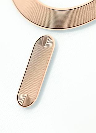 Силиконовый чехол magsafe shining matte для iphone 16 desert titanium 6