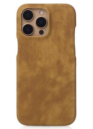 Чохол leather case для iphone 14 pro max desert titanium