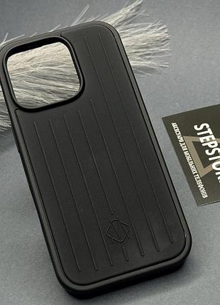 Чехол для iphone 15 pro 6.1 в стиле rimowa, противоударный защитный чехол-накладка с рельефными полосами матовый