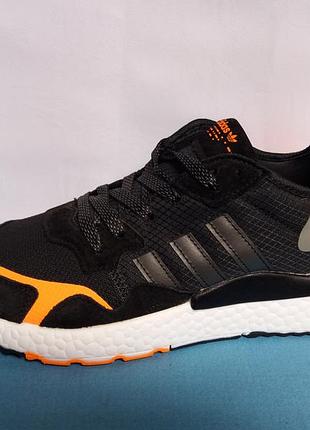 Кроссовки мужские adidas jogger черные с оранжевыми вставками кроссовки для города мужские адидас кроссовки 43