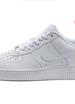 Кросівки чоловічі nike air force 1 low white.музькі білі кросівки найк аїр форс. 44