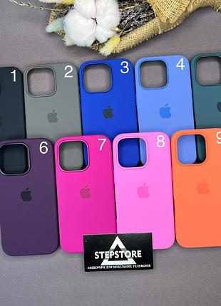 Чехол silicone case для iphone 16 pro max с magsafe без швов с закрытым низом