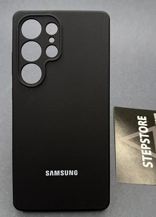 Матовий силіконовий чохол silicone case з мікрофіброю для samsung galaxy s25 ultra