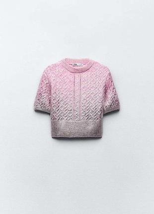 Джемпер с коротким рукавом zara