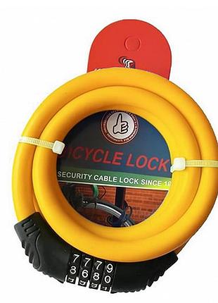 Замок велосипедний kihuu lock 2809, 12*65 тросовий, кодовий