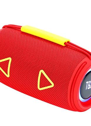 Bluetooth-колонка tg657 с rgb подсветкой, speakerphone, радио, red