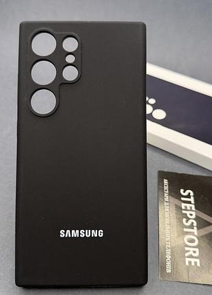 Матовий силіконовий чохол silicone case з мікрофіброю для samsung galaxy s24 ultra