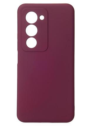 Силіконовий чохол soft silicone case для xiaomi redmi 15 (171 mm) (без лого) бордовий