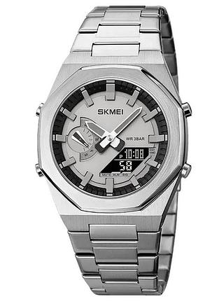 Часы наручные 1816sibk skmei, silver-black