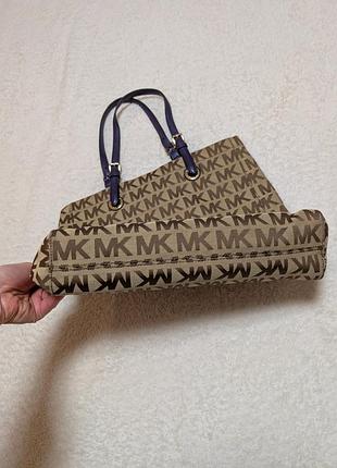 Сумка-тоут michael kors jet set canvas logo 3