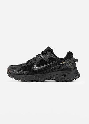 Мужские кроссовки nike shox cordura termo black