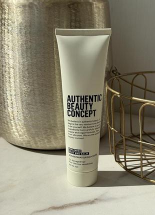 Легкий відновлювальний незмивний бальзам термозахист authentic beauty concept replenish split end balm