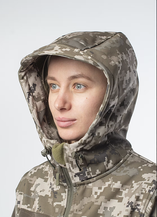 Куртка жіноча soft shell military піксель зсу 5