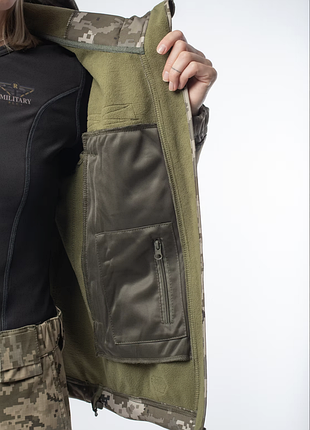 Куртка жіноча soft shell military піксель зсу 8